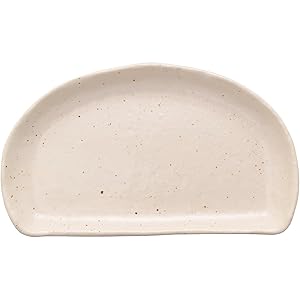 Amazon.co.jp: 美濃焼 半月皿 粉引 133-60504 : ホーム＆キッチン