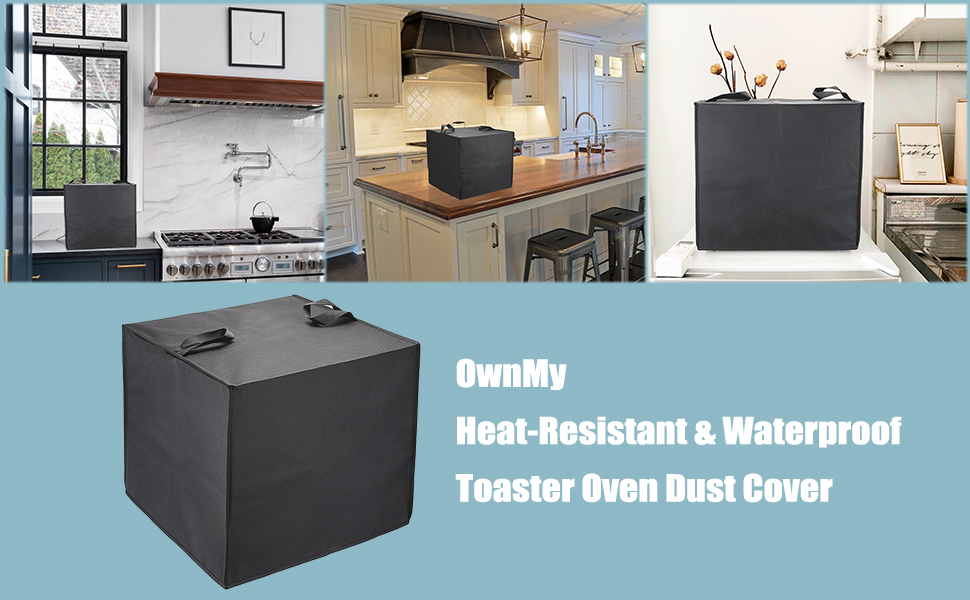 Black Toaster Oven Dust Cover