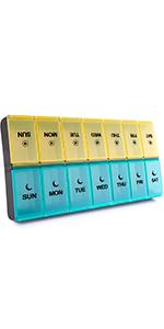 pill organizer am pm extra large