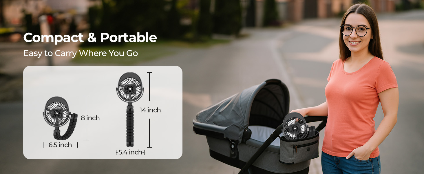 stroller fan baby stroller fan portable stroller fan travel fan