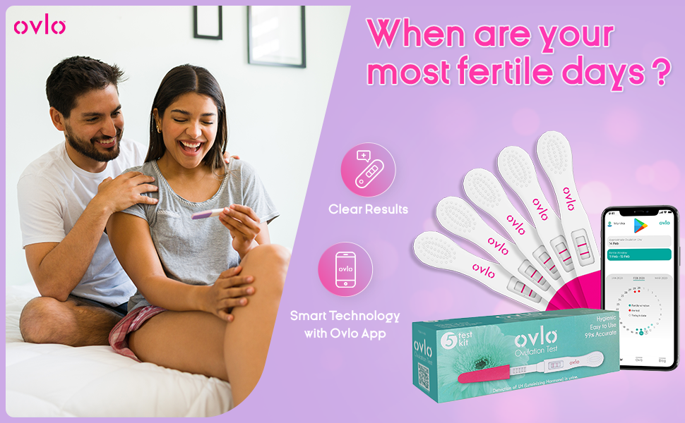 Ovlo ® Ovulation 5 Test kit Plan pregnancy with ovulation cycles