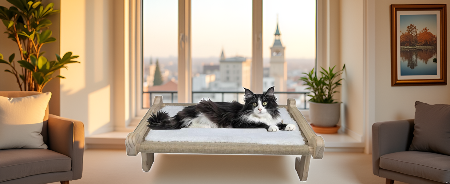 A cozy window sill with a view of a lush garden, perfect for showcasing the product.