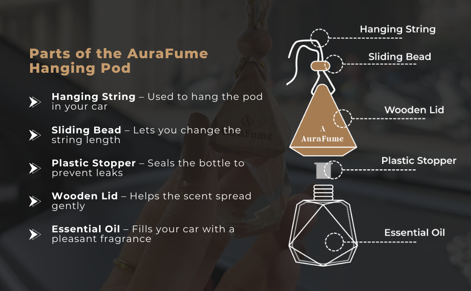 car hanging pod car perfume