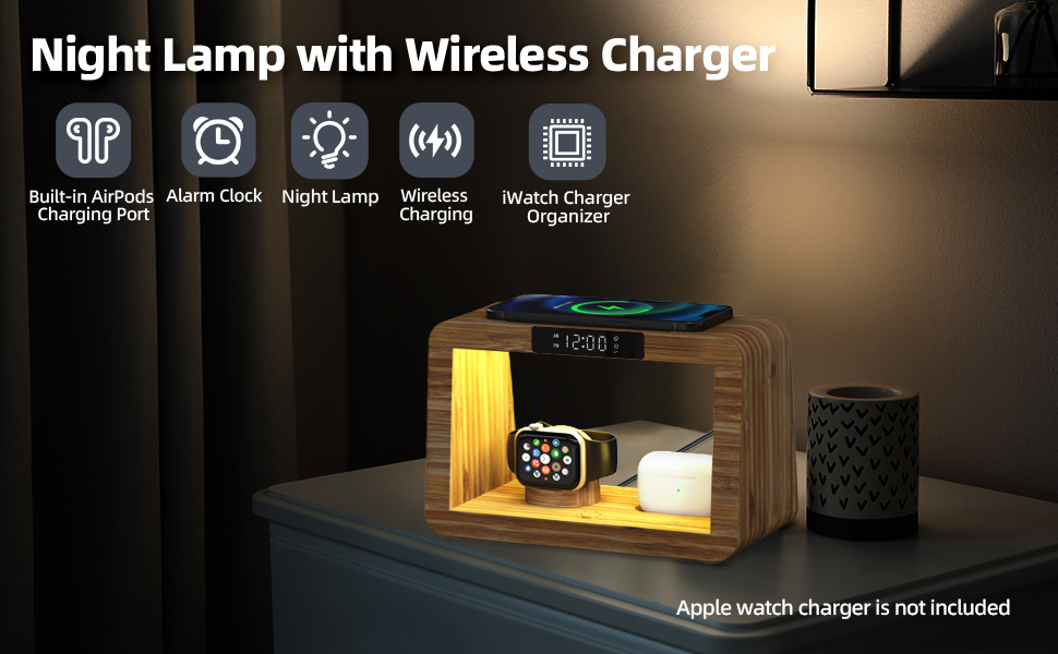 5 in 1 Wireless Charging Station, Fast Wireless Charger