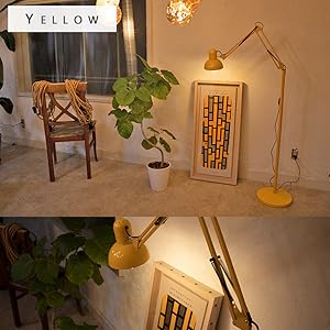 フロアランプ LED アーチ イエロー Amazon.co.jp : モダンなアーチ型フロアランプフロアランプ