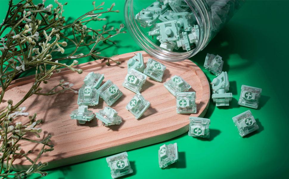 Kutethy X Gateron Jade Series Low Profile Tactile Keyboard Switches