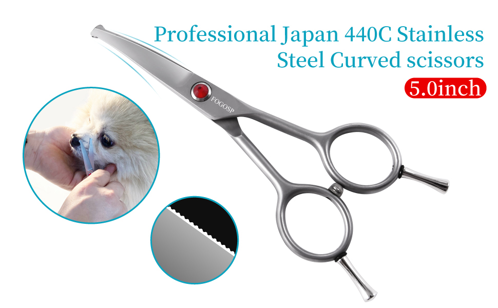 curved scissors for dog grooming