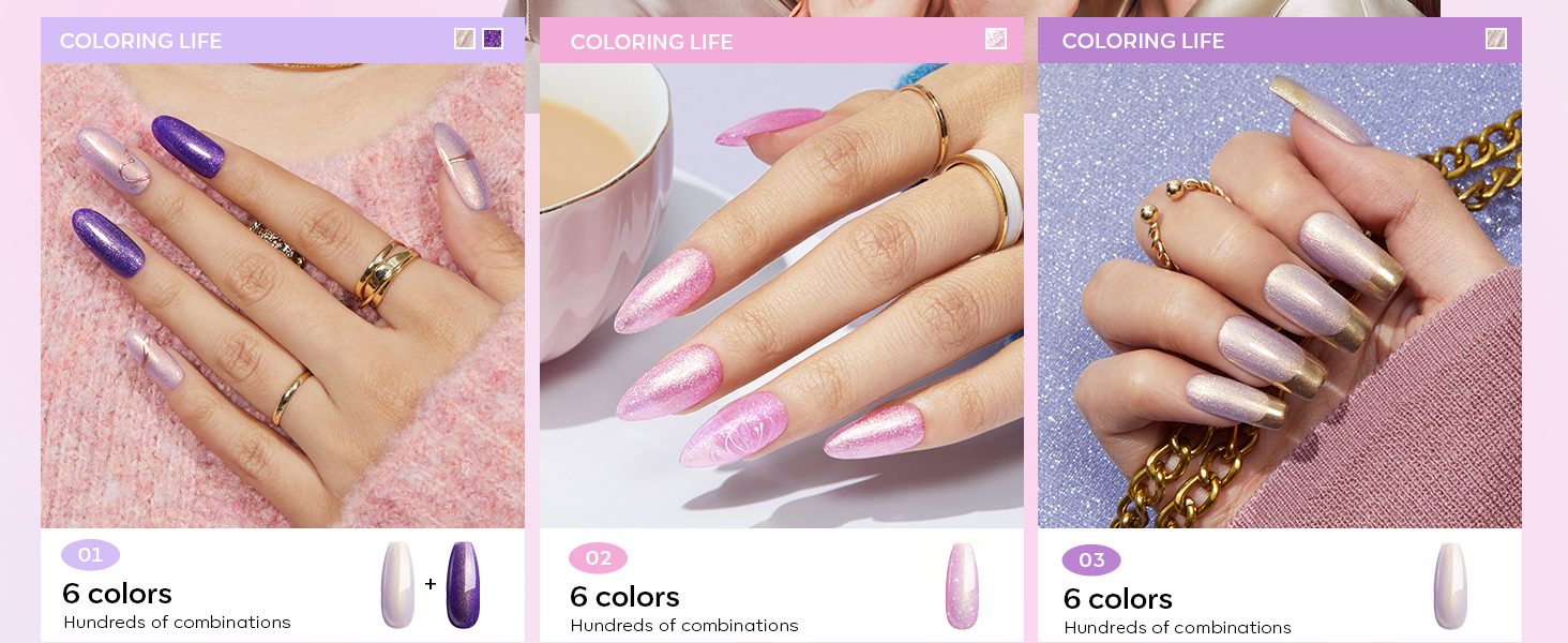 purple gel nail polish