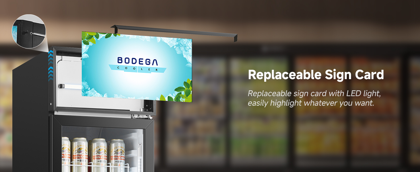 Commercial display refrigerator glass door Commercial merchandiser Refrigerator