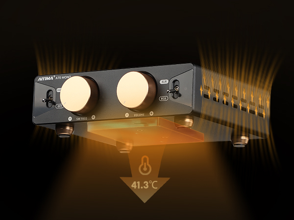 AIYIMA A70 パワーアンプ　ペア　ほぼ新品　送料無料 AIYIMA Amplificatore stereo simmetrico A70 con PFFB 4 Ohm