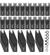 Enventor 67 PCS Oscillating Tool Blade, Quick Release Multitool Blade Kit Fit for Dewalt, Dremel,...
