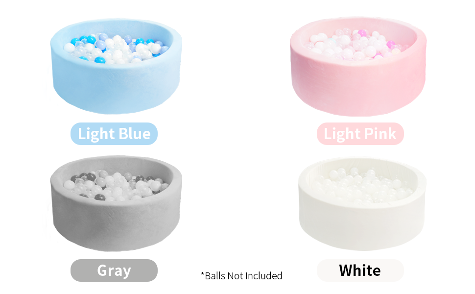 MEOGETY Baby Foam Ball Pit for Toddlers Kids Children
