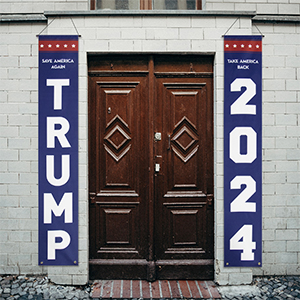 Trump 2024 Flag hanging banners outdoor decorations