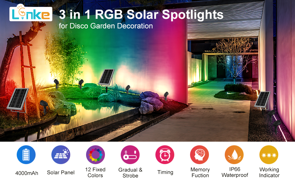 RGB solar lights