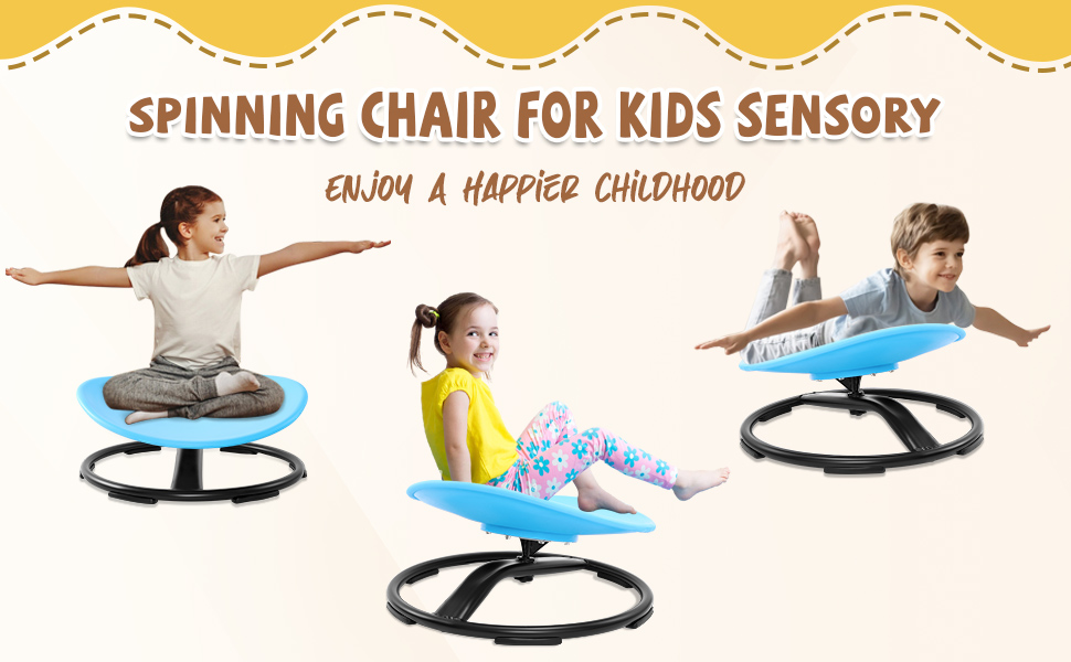 Zhenx Spinning Chair for Kids, Autism Kids Swivel Chair