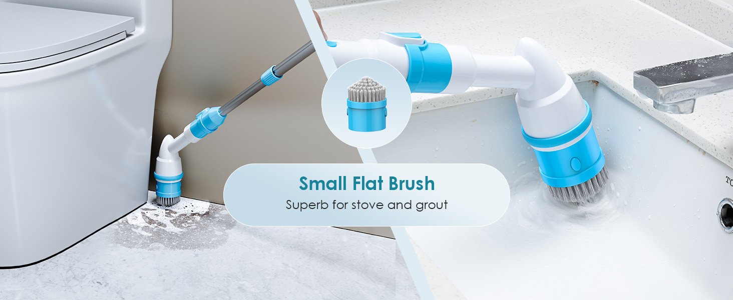 Oraimo Electric Spin Scrubber, Cordless Cleaning Brush with 4