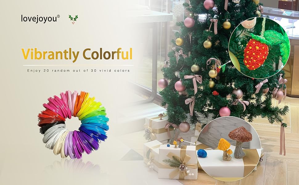 lovejoyou 3d pen filament refills has Vibrantly Colorful