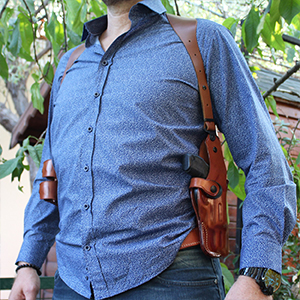 Amazon.com : Premium Leather Vertical Shoulder Holster