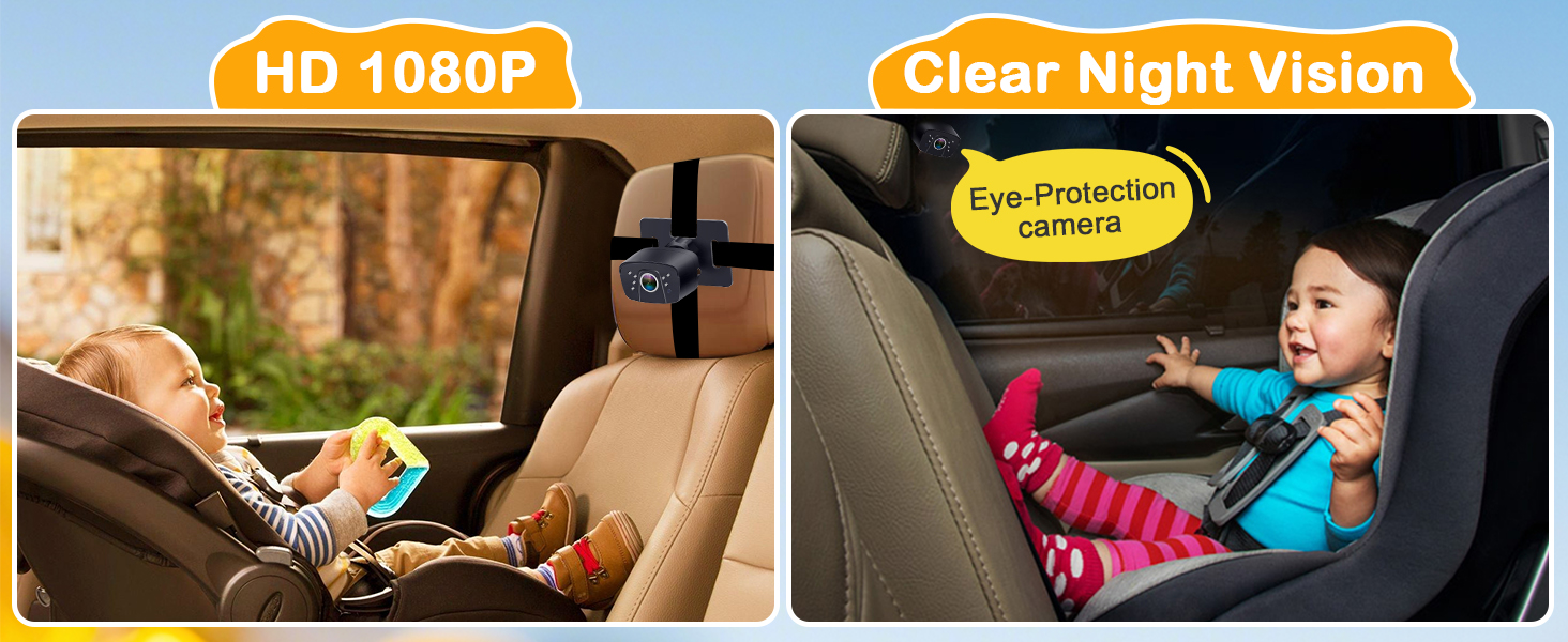 car camera for baby 2 cameras
