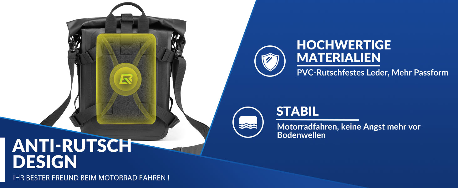 ROCKBROS Borsa da moto Borsa laterale Impermeabile circa 5L Borsa da sella per moto_voghion.com