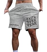 QJQ Men's Letter Graphic Drawstring Waist Shorts Summer Casual Workout Athletic Gym Track Shorts ...