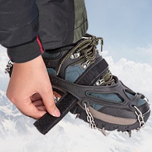 TIMINGILA Crampons-Ice Traction Cleats DURABLE HOOK AND LOOP STRAPS