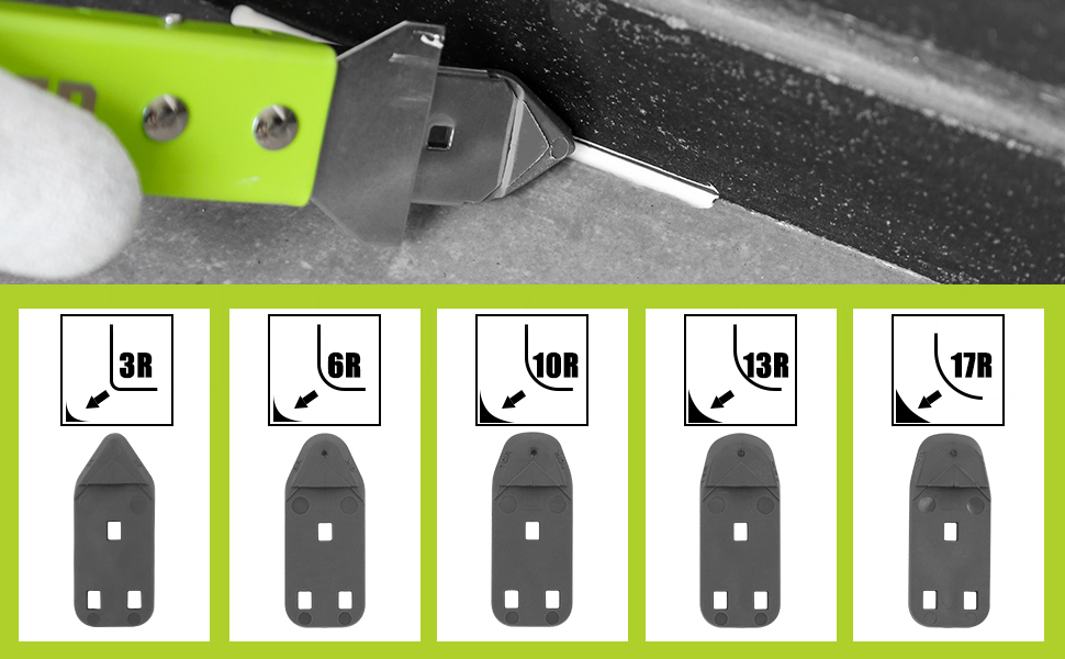 DEWINNER Stainless Steel Caulking Tool Kit, 4 In 1 Silicone Caulking