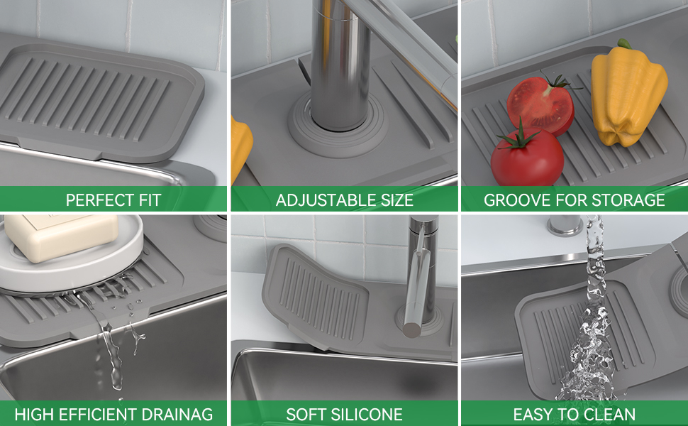 silicone sink faucet mat