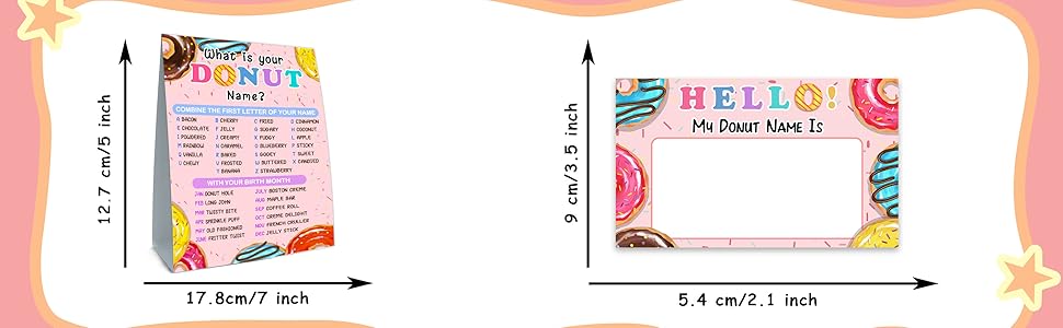 What is Your Donut Name Game