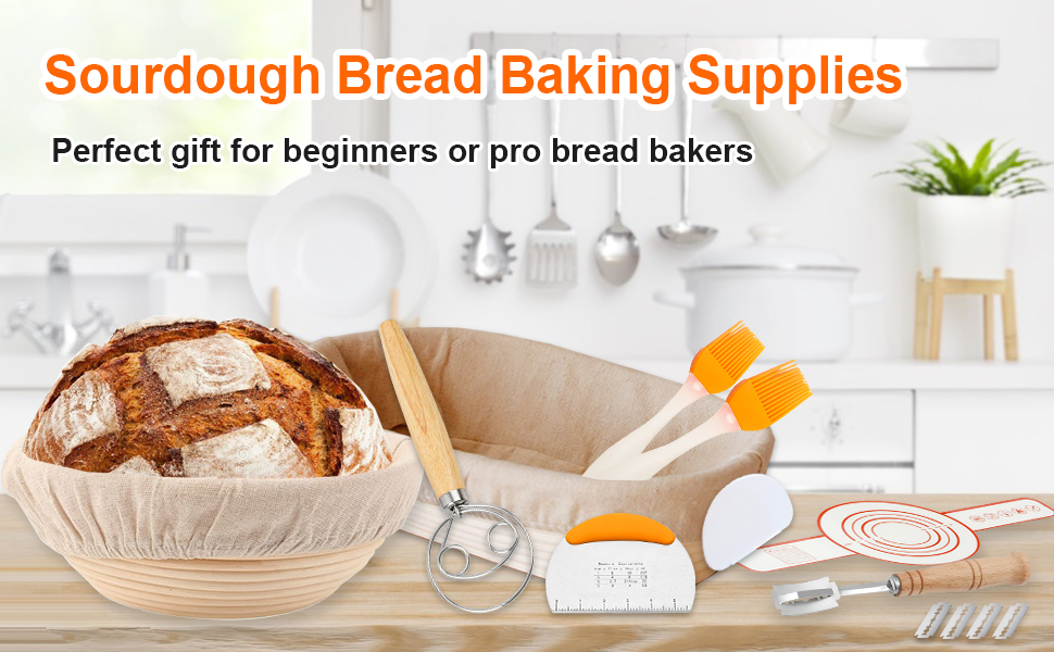 Sourdough bread baking supplies