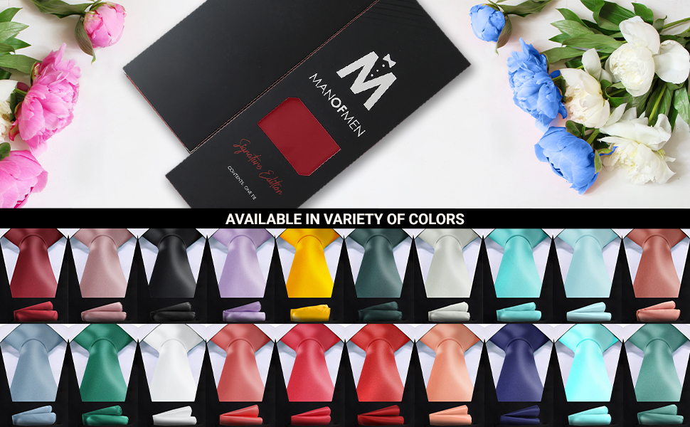 wine tie and pocket square