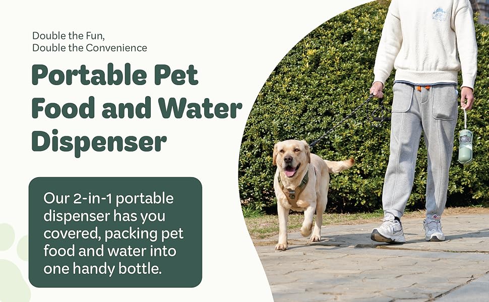 Portable Food and Water Dispenser A+ Content