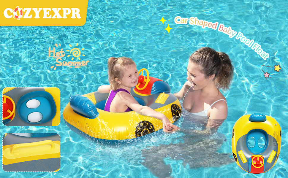 Baby Inflatable Pool Float Swimming Float Boat with