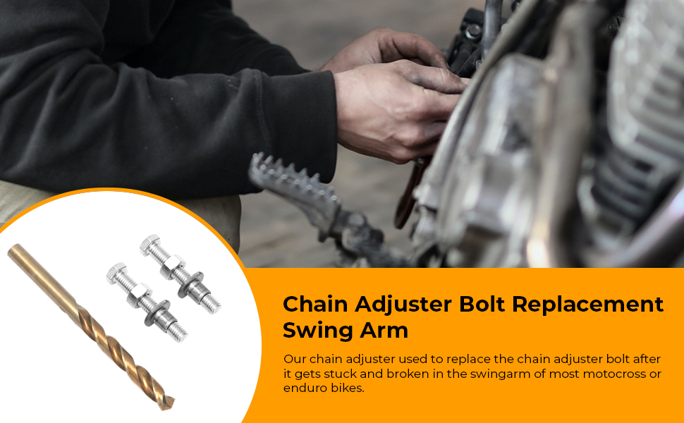 Alpha Rider Chain Adjuster Bolt Replacement Swing Arm
