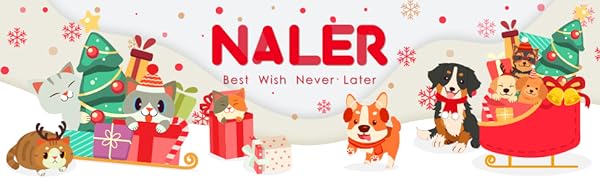 Naler Christmas Pet Scarf Christmas Pet Santa Red Scarf Christmas Pet Accessories for Cats, Dogs, and Other Pets for Christmas Party Favor Supplies,L 10 1