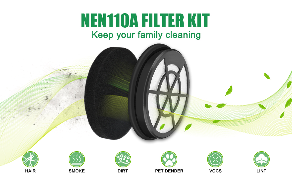 Anewise 4 Pack NEN110A Filter Replacement for Eureka NEN110A,NEN110B,NEN110D