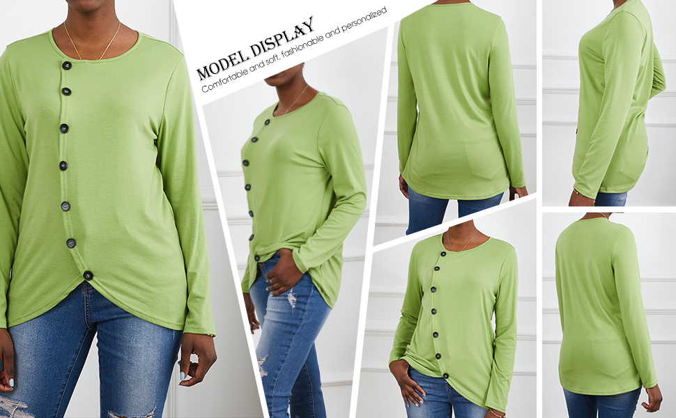 Long Sleeve Crew Neck T Shirts