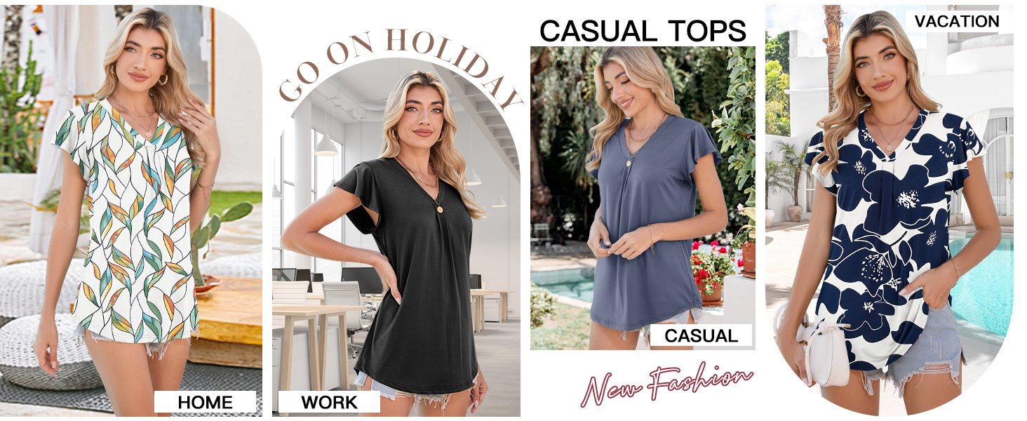 womens short sleeve tops
