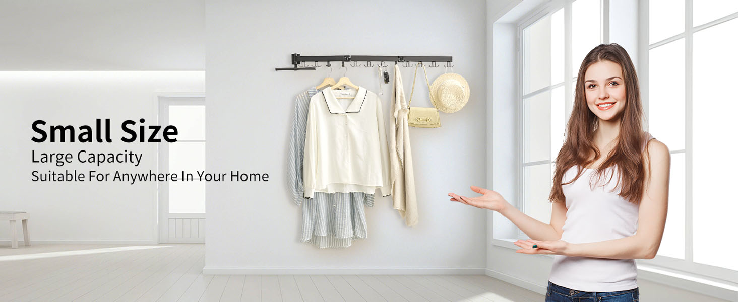 laundry drying rack wall mount