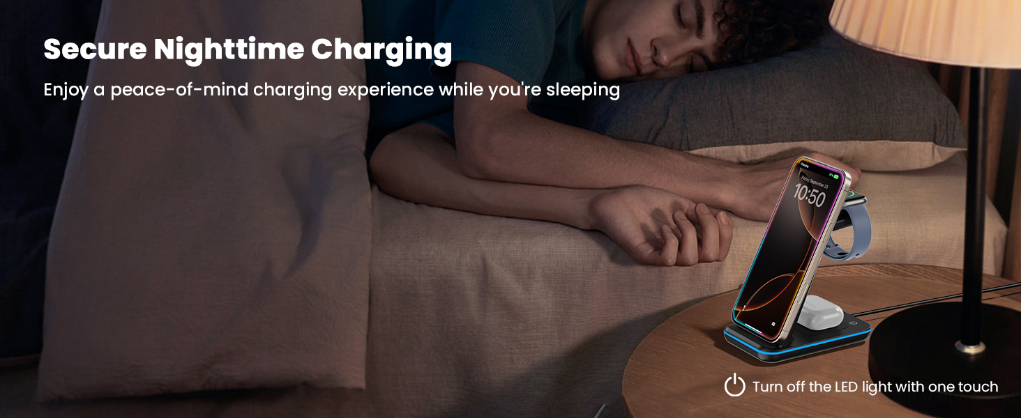 3 in 1 Wireless Charging Station for iPhone