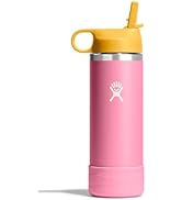 Hydro Flask Kids Water Bottle for School - Stainless Steel and Insulated with Straw Cap - 18 Oz i...