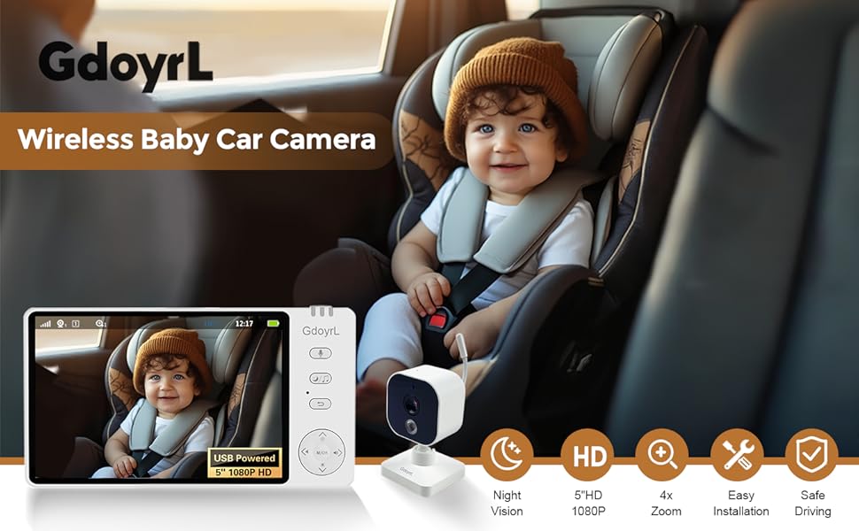 Wireless Baby Car Camera