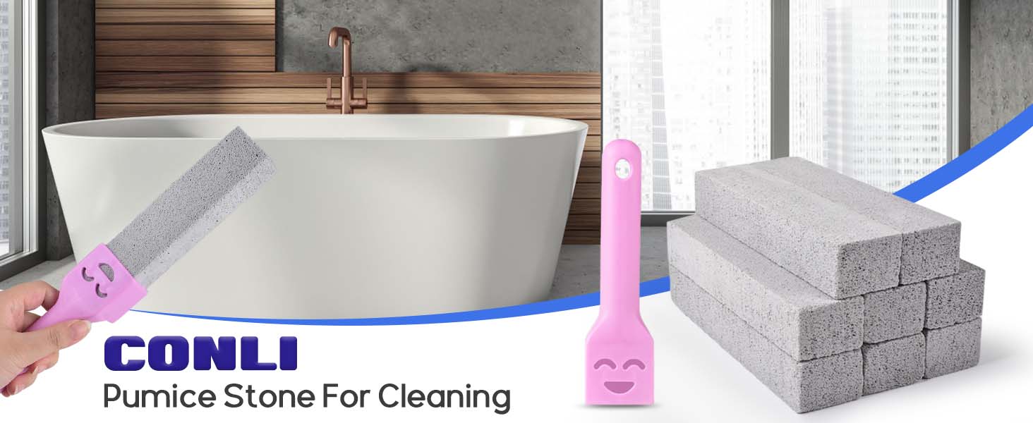 CONLI 8 Pack Pumice Stone Toilet Bowl Cleaner, Toilet