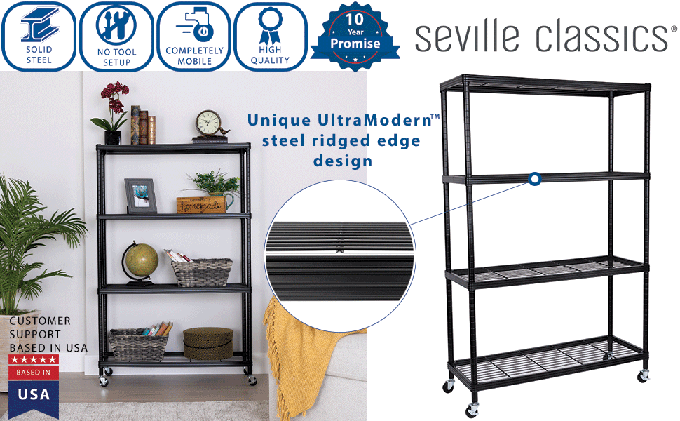 amazon basic products garage storage seville classics steel wire shelf garage storage shelving