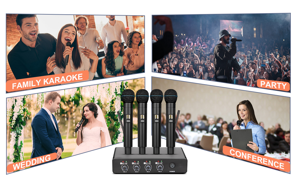 Depusheng R5 Wireless Microphone, Professional UHF Cordless