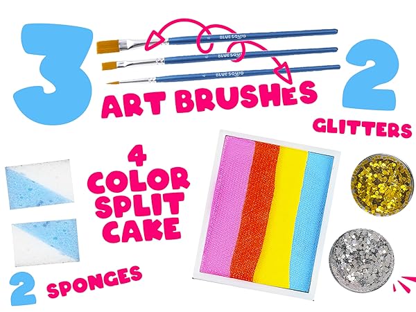 face paint kit for kids face painting set childrens paint art facepaint facepainting gift halloween