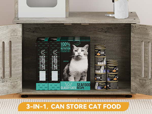 Amazon.com: YITAHOME Cat Tree with Litter Box Enclosure, 2