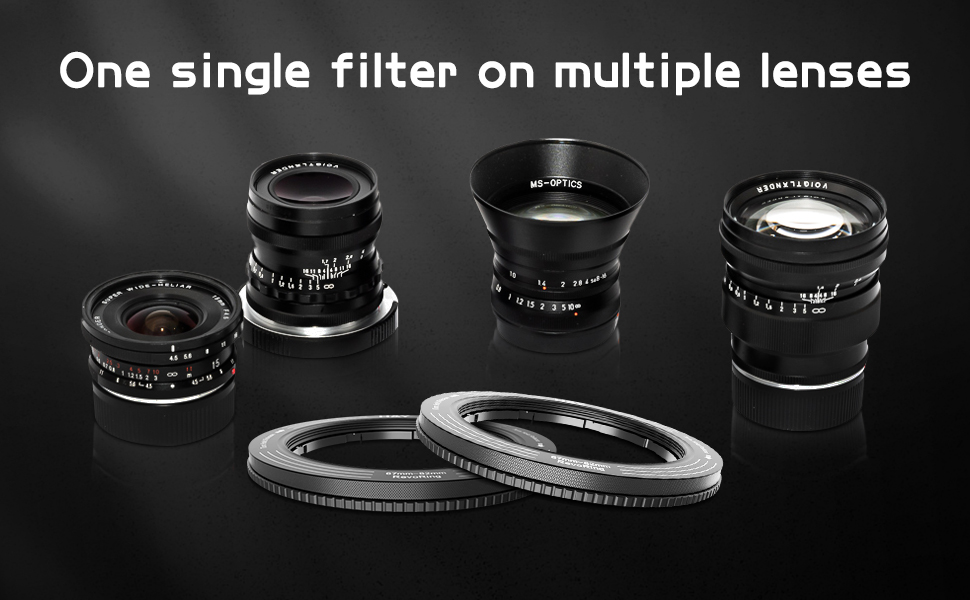 H&Y StepUp Rings Adapter Variable Step Up Ring Lens