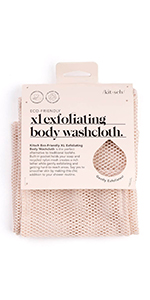 Kitsch XL Exfoliating Body Washcloth