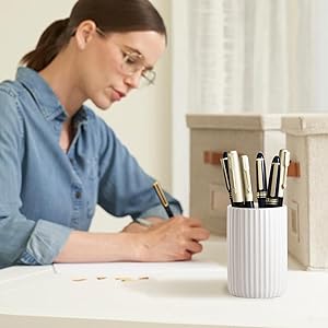 bathroom essentials farmhouse decor bathroom gadgets home apartment makeup brush holder pen holder